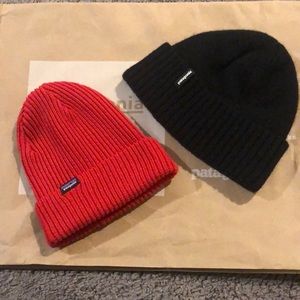 2 Patagonia beanies